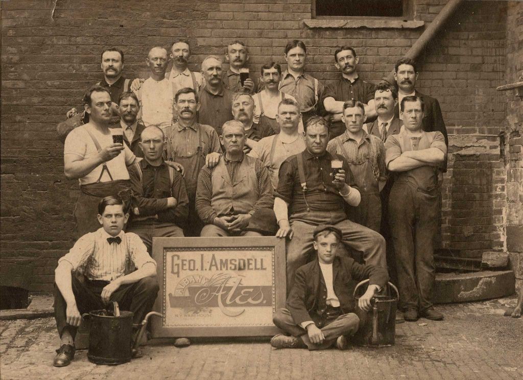 Workers at George I. Amsdell Brewery, Albany c.1910 toned gelatin silver print Albany Institute of History & Art Library, P2657.84